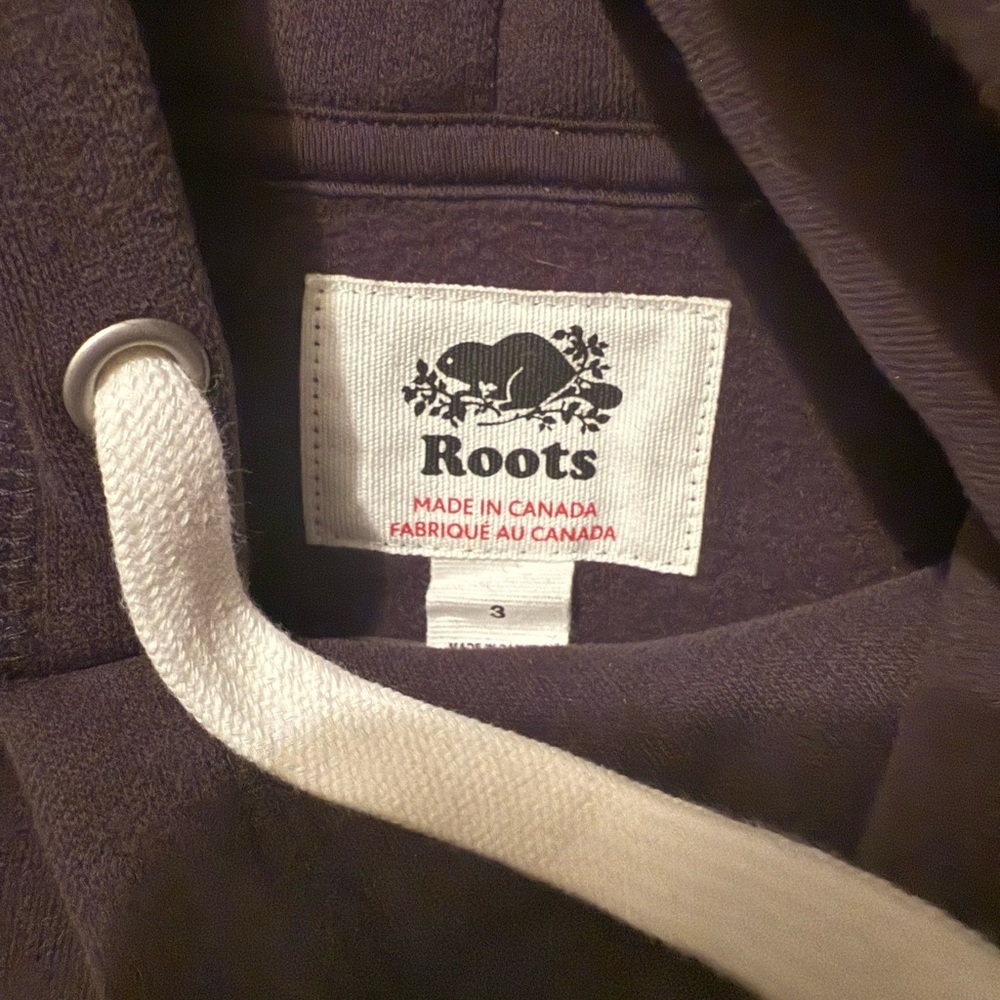 *Ltd Edition* ROOTS Cooper Canada Kanga Hoodie Black Womens M / Men S - Picture 2 of 4